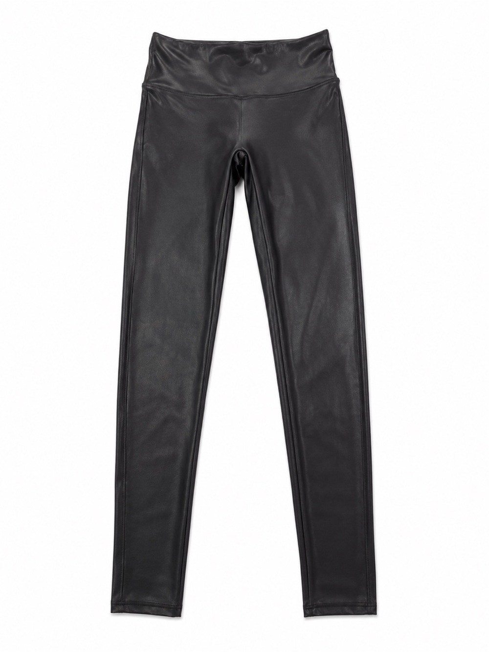 SPANX Faux Leather High-Waist Jeggings - Black
